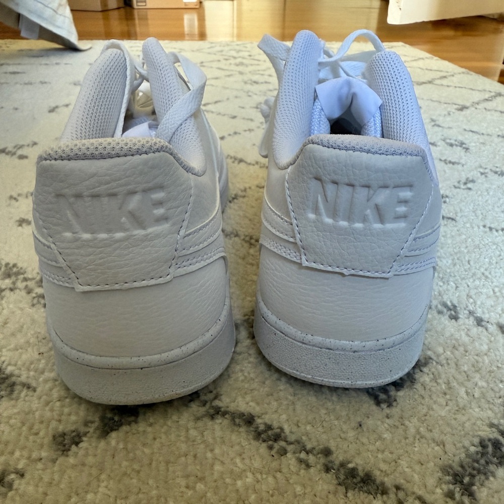 Nike | Men's Court Vision Low Next Nature Shoes All-White Sneakers Size 12 - Picture 7 of 9